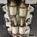 catalytic converter under vehicle