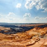 Large open pit mine containing vast amounts of precious metals