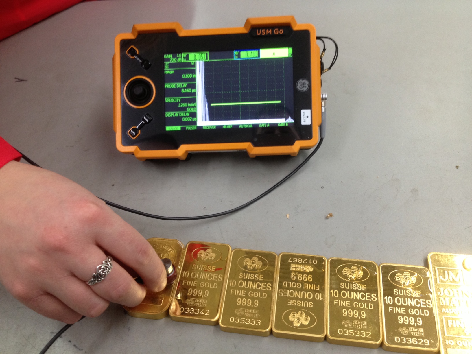 Ultrasonic gold assay – MGS